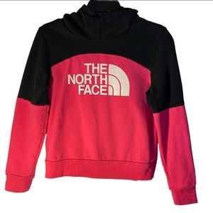 The North Face Youth Girls Sweatshirt Black/Pink L (14/16)
